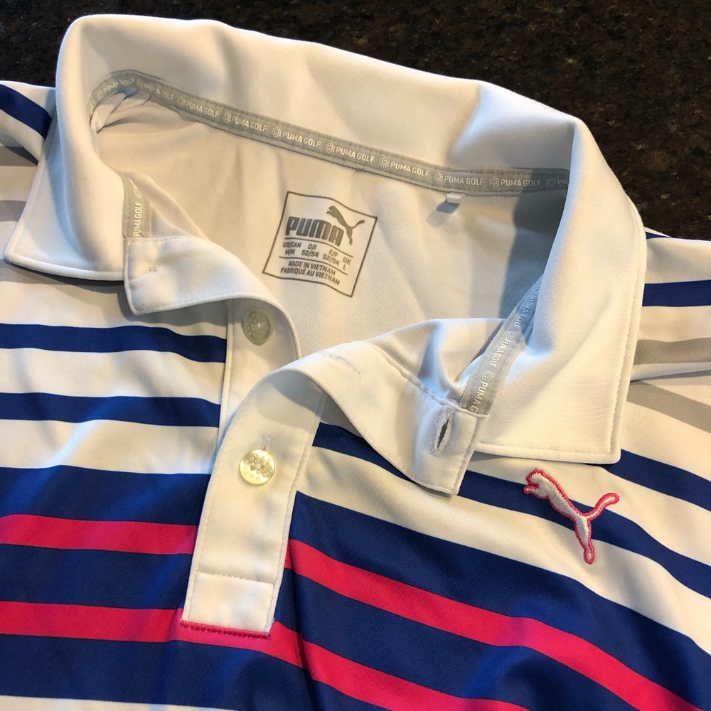PUMA Performance Dry Fit Golf Shirt/Polo - Sz Med
